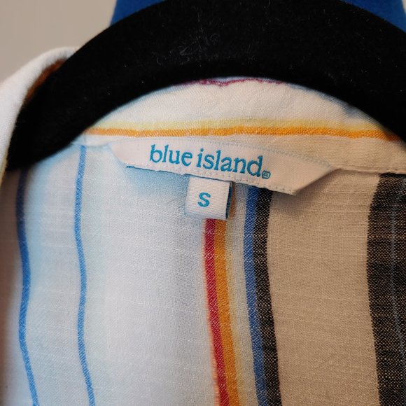 Blue Island Small Multicolored Blouse or Coverup - Picture 5 of 6